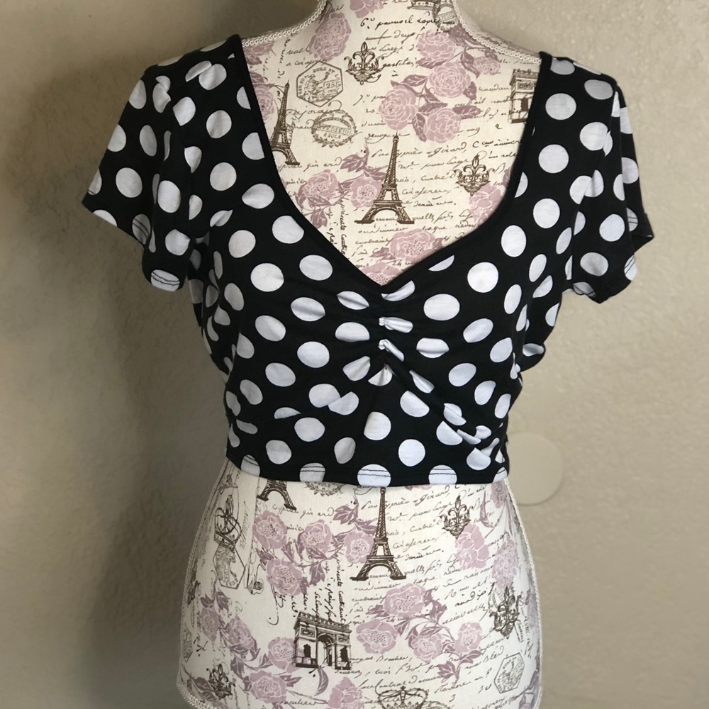 Polka Dot Rock Steady crop top